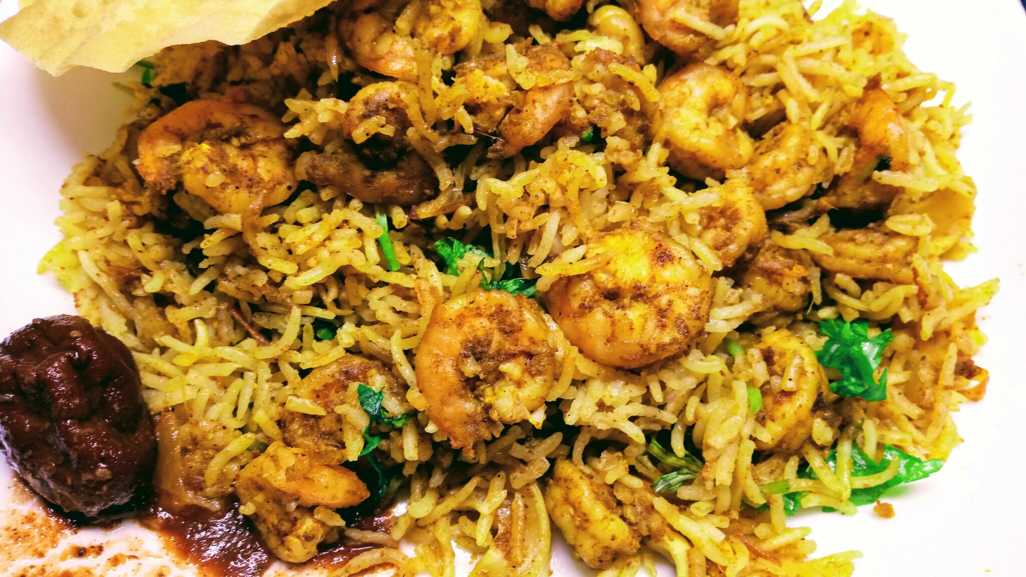 Kolambi Bhaat (Prawns pulao)